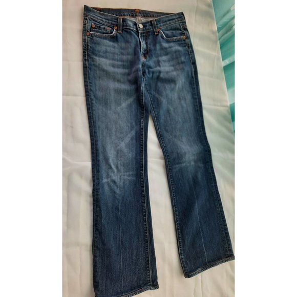 Jeans 7 For All Mankind Bootcut Denim  New York Size 29 Style U075080U - Picture 2 of 11